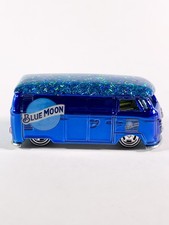Hot Wheels Vw Panel Bus Van Custom Blue Moon Sparkle Real Riders Rubber Tires