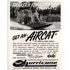 The Original Aircat Manufactured Only By Hurricane 1965 Magazine Ad SAH1-M7
