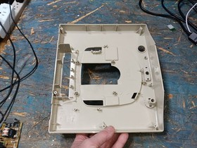 Sega Saturn JAPAN TAN DARK-OFFSET FADE-EMPTY-ROUND HOLE TOP COVER ONLY-INTACT