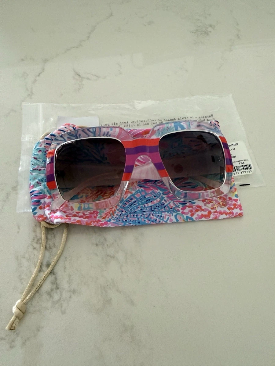 Lilly Pulitzer Polarized‎ Blue Meghan Floral Frame Womens Sunglasses Lilly Pulitzer Polarized Sunglasses for Women for sale | eBay main image 4