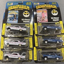 Revell Lowrider Issue 142 141blue 63 Chevy Impala Die-cast Car 164 Lot Of 6 Revell Lowrider Issue 142 141blue 63 Chevy Impala Die-cast Car 164 Lot Of 6