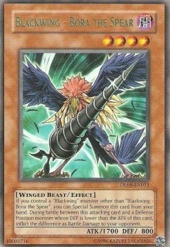 YuGiOh Blackwing - Bora the Spear (V.2) DL09-FR011 Rare Französisch Good unl.