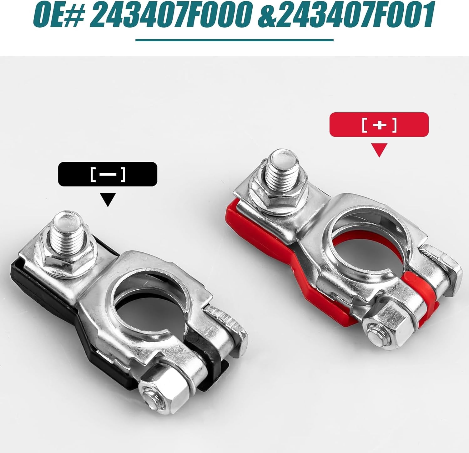 Battery Terminal Connector Top Post Positive Negative Heavy Duty Universal lot