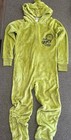 Youth Size Large 12/14 Justice The Grinch Christmas One-Piece Jumpsuit Pajamas