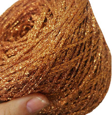 100g DIY Gold Lurex Shining Glitter Sparkle Metal Yarn - Crochet Thread for Bag,