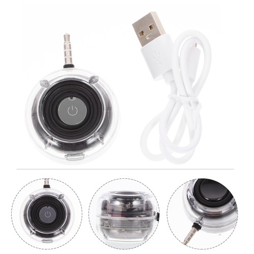 2 Pieces Mobile Phone Speakers Small Plug Travel Mini Amplifier Portable - Picture 5 of 12