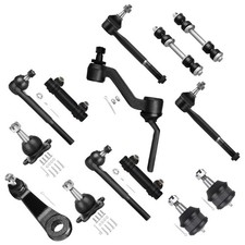 SCITOO 14pcs Front Suspension Kit Inner Outer Tie Rod End Adjusting Sleeve Sw...