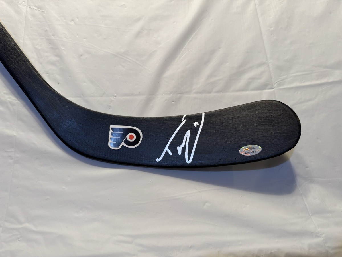 TREVOR ZEGRAS SIGNED AUTOGRAPH FULL SIZE HOCKEY STICK PHILADELPHIA