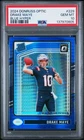 2024 Donruss Optic Blue Hyper Prizm #229 Drake Maye RC Rookie PSA 10 GEM MINT