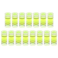 15pcs Small Cylindrical Bubble Level Vials 7x16mm Levels Measuring Tools