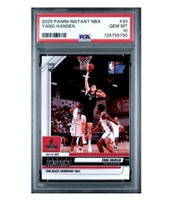 2025 PANINI INSTANT NBA #33 YANG HANSEN PSA 10 CHINESE WEMBY