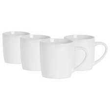 4x Coloured Coffee Mugs Contemporary Stoneware Cappuccino Latte Tea Cup 350ml