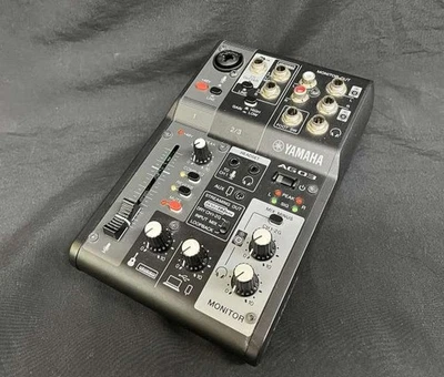 Yamaha AG06MK2 Black USB Live Streaming Mixer Audio Interface Fully Tested Used - Image 1 of 4