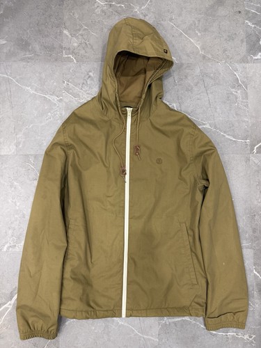 Y2K VTG Element Hoodie Canvas Jacket Grunge Skater Tan Skateboard - Size Medium