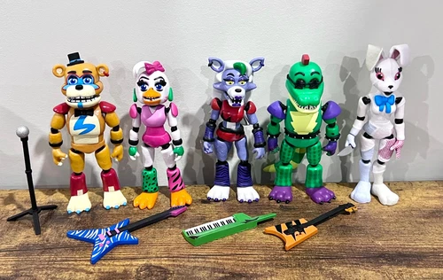 Funko Five Nights at Freddy's ~5" Glamrock Freddy Chica Roxy Monty Vanny Lot
