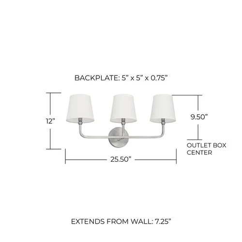 Capital Lighting 119331-674 Dawson 3 Light 26"W Bathroom Vanity - Picture 9 of 14