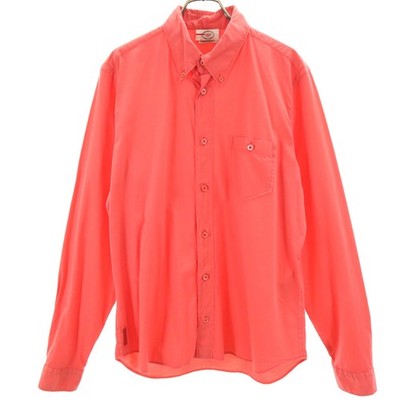 Used PRADA Long sleeve Button down shirt 41 Red Men's