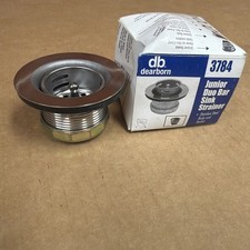 Dearborn 3784 Junior Duo Bar Sink Strainer Stainless Steel Basket