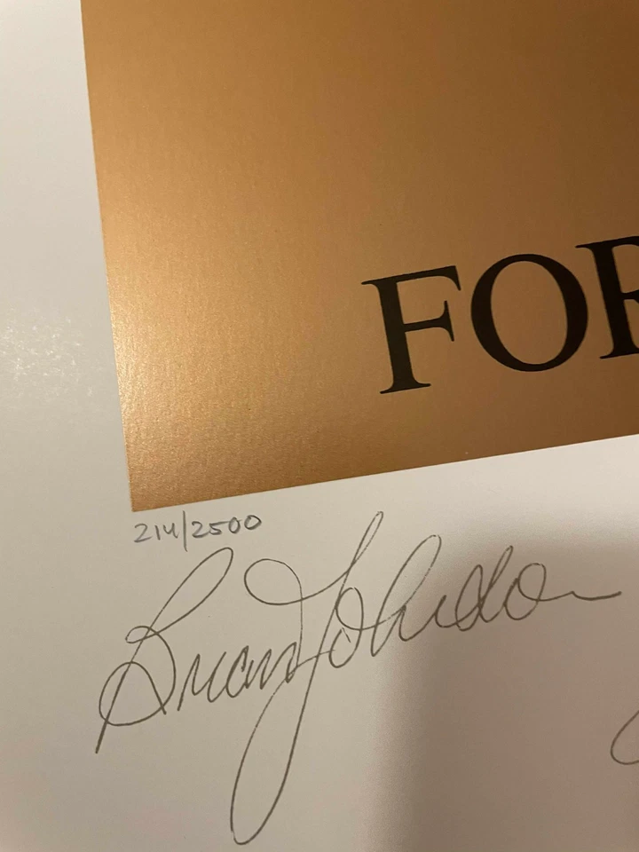 Póster litográfico ACDC For Those About To Rock autografiado firmado por Angus Young Foto 3 de 4