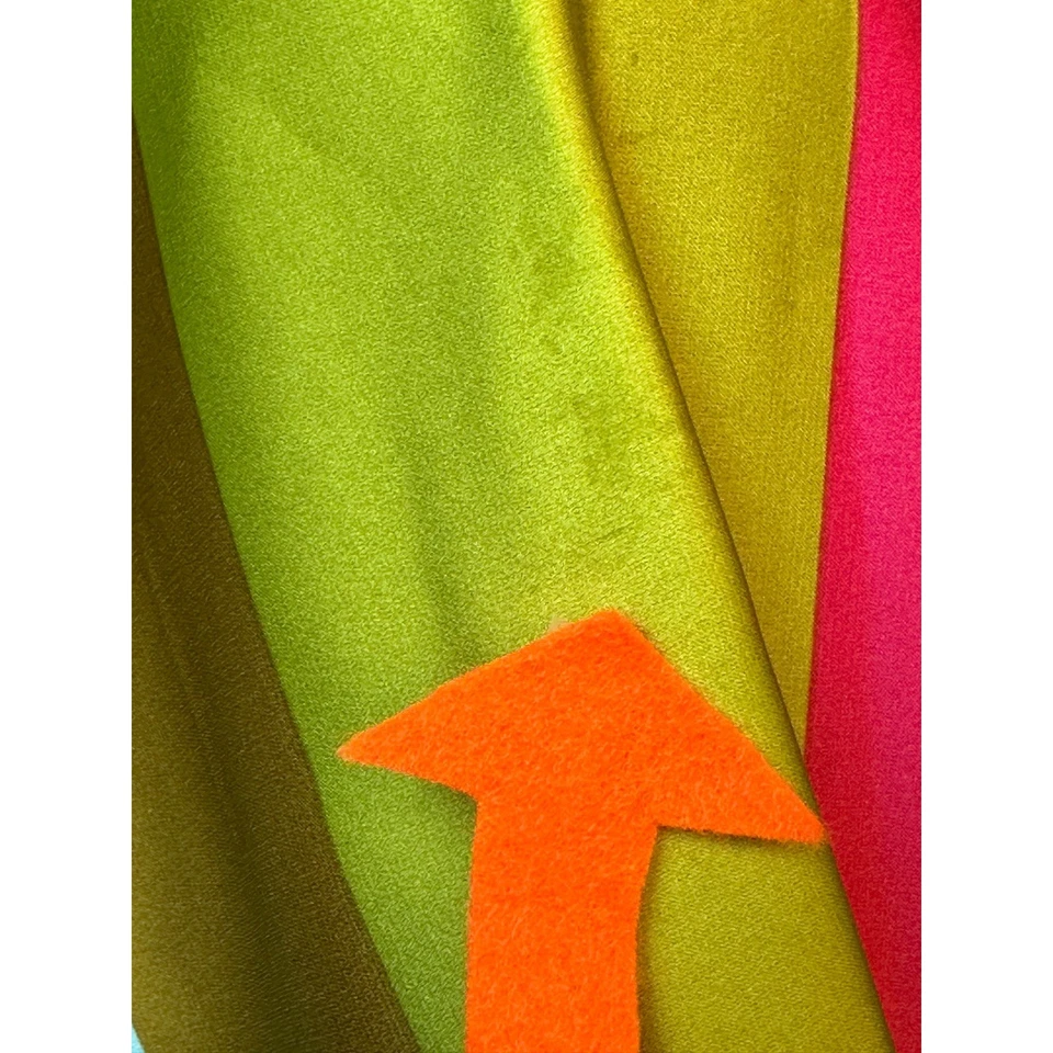 Vestido Vintage Y2K Maggy London 20W Sin Mangas Satén Corbata Frontal Rayas Vestido KC Foto 4 de 4