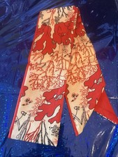 Scarf Ribbon Bag Handle Wrap Silk-Like Twill Satin Neck Hair Accessories
