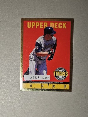 1998 Upper Deck - Tapemeasure Titans Tim Salmon #TITANS28 Gold /2667