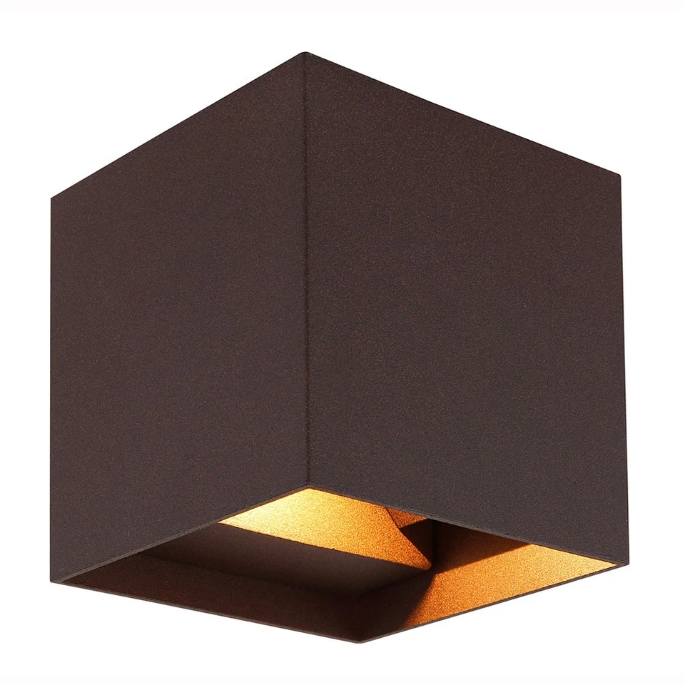 Wandlampe Außenleuchte Wandleuchte Gartenlampe rost Lichteffekt Up Down LED  - Bild 2 von 4