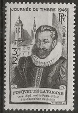 N° 754**  JOURNEE DU TIMBRE 1946