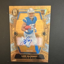 2024 Panini Gold Standard Golden Debuts Auto Ladd McConkey 89/99 Chargers RC