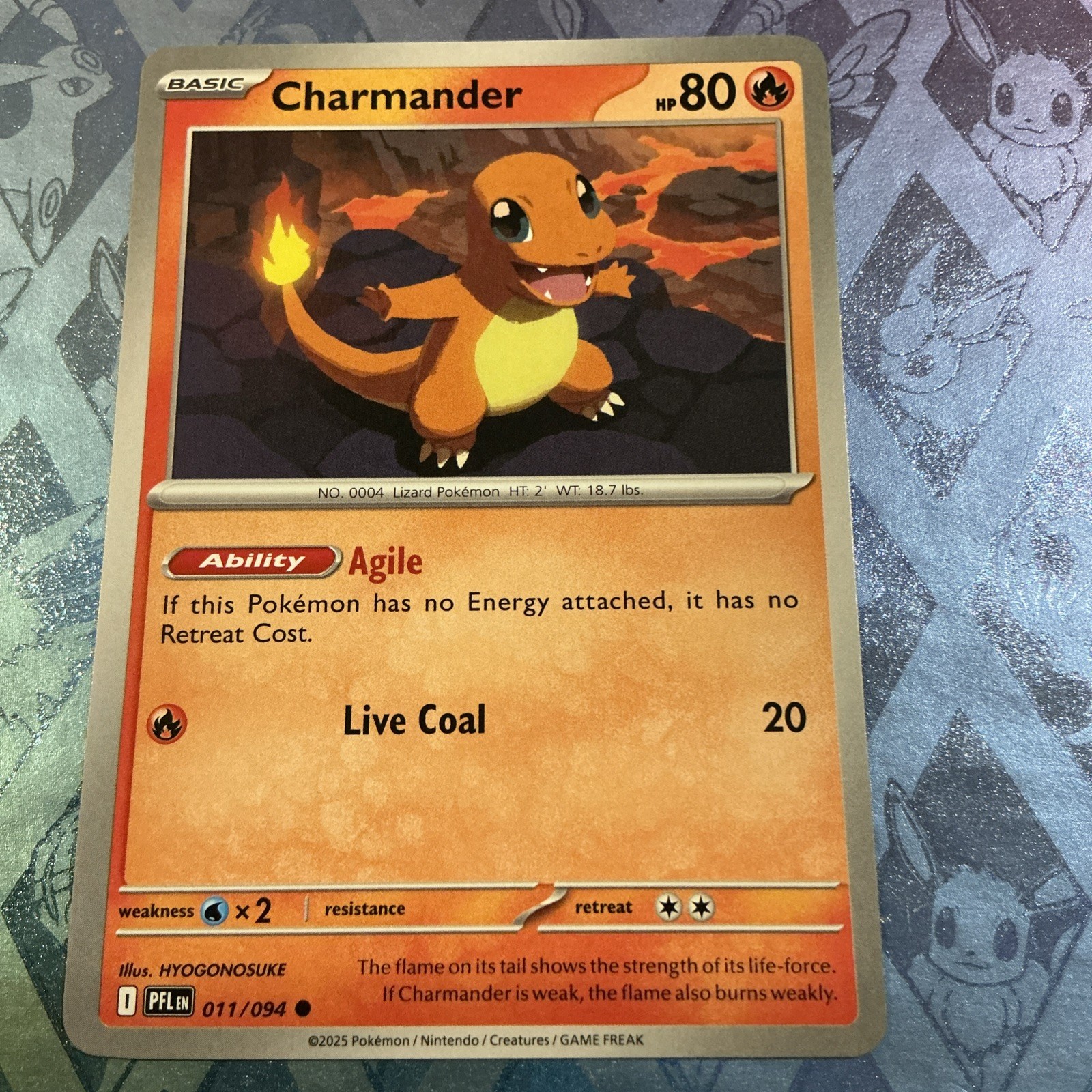 Charmander - PFL 011/094 - C NM / Mint ME02: Phantasmal Flames Regular Pokemon