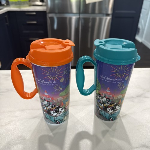 2025 Walt Disney World Resort Reusable Refill Mug Mickey & Friends - 2 Mugs