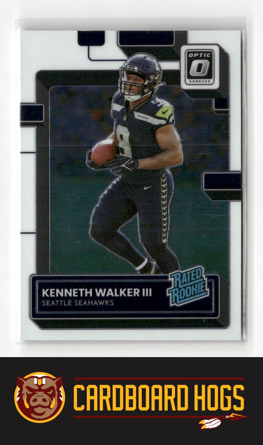 2022 Donruss Optic #218 Kenneth Walker III Seattle Seahawks Rated Rookie