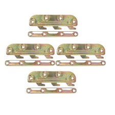 4pcs Mounted Bed Rail Brackets Bed Rail Hooks Frame Fasteners Hardware