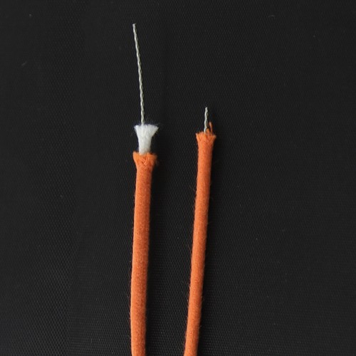 FLEOR Orange 10ft Tinned Vintage Pushback Wire Braided Cuuton 22AWG Guitar Parts - Picture 3 of 4
