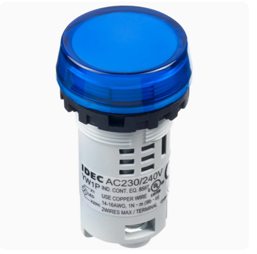 1PC New IDEC Pilot lamp YW1P-1BUQM3W white AC230/240V #LL - Picture 6 of 6