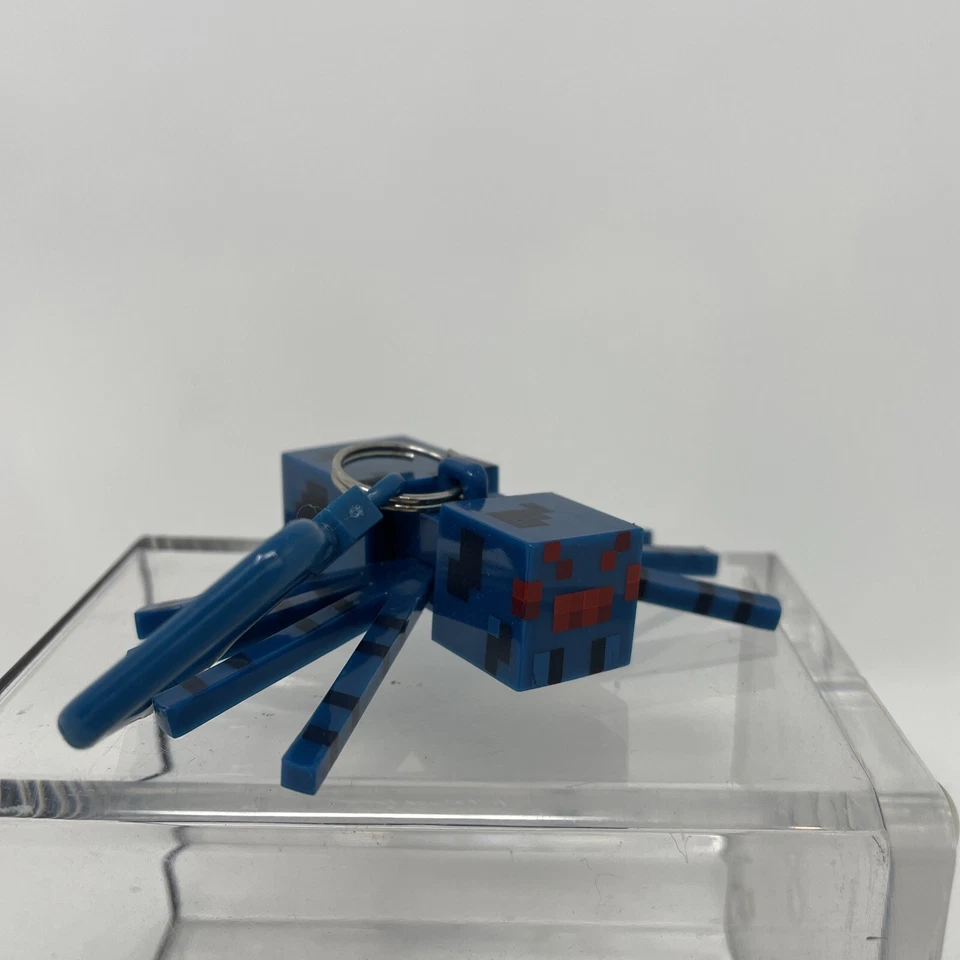 Minecraft Blue Spider Keychain  - Image 2 of 4