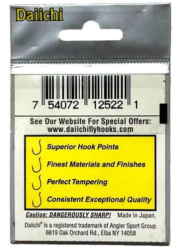 Daiichi Style 1180 Dry Fly Hooks Size 22 Bronze 25 Count Package - Picture 2 of 10