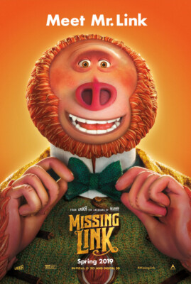 MISSING LINK MOVIE POSTER 2 Sided ORIGINAL 27x40 HUGH JACKMAN ZACH GALIFIANAKIS
