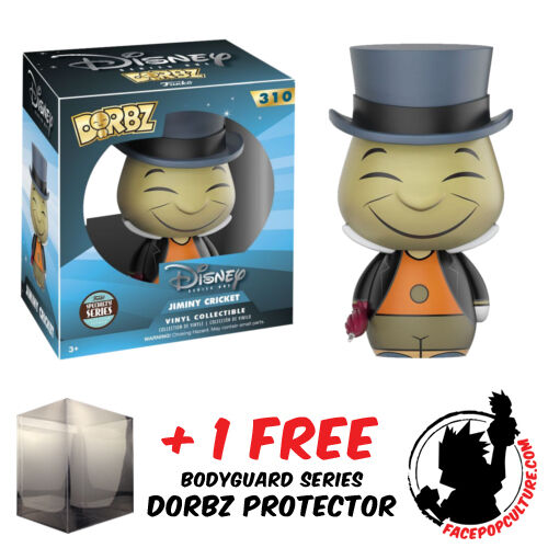 FUNKO DORBZ DISNEY JIMINY CRICKET SPECIALTY EXCLUSIVE + FREE DORBZ PROTECTOR - Picture 1 of 1