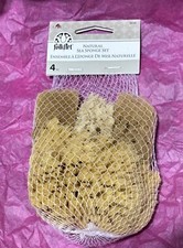 Natural Sea Sponge - Set Of 4 Pieces - For Painting - Home Or Crafts