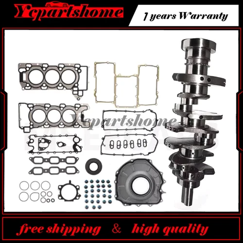 Engine Rebuild Kit Crankshaft Con Rods Gasket Piston For Jaguar Land Rover 3.0L