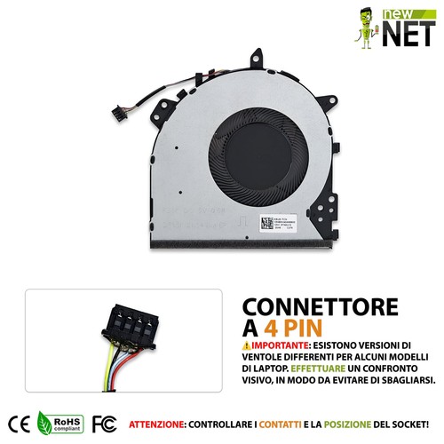 Ventola compatibile con ASUS Vivobook 14 F412F F412FA F412U F412UA M412DA - Afbeelding 2 van 6