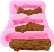 Tree Trunk Silicone Molds Woodland Stump Fondant Mold for Cake Decorating Cupcak