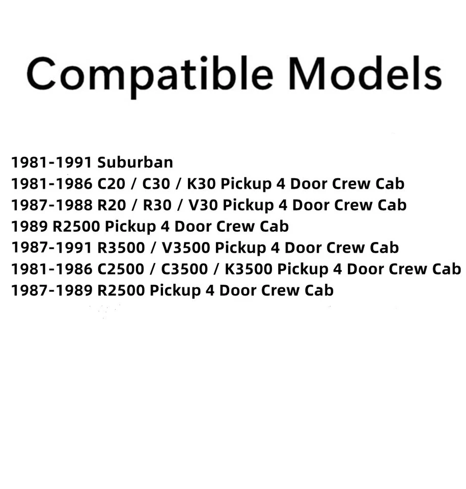 Fits Chevrolet/GMC Pickup Suburban 4 Dr Passenger Right Rear Door Window Glass - Imagem 2 de 4