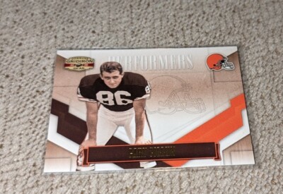 2008 GARY COLLINS GRIDIRON GEAR PERFORMERS GOLD INSERT /500 (BROWNS)