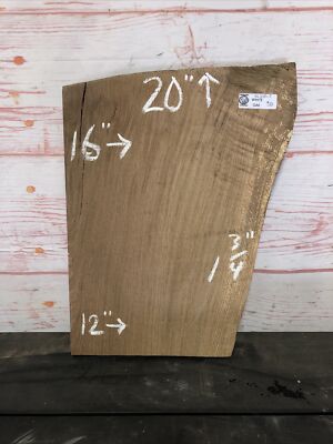 live edge white oak wood slab figured rustic natural edge