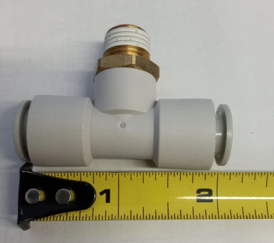 SMC KQ2T10-02S 10mmX10mmX1/4"NPT push-to-connect branch tee connector **5-pack** - Image 3 of 4