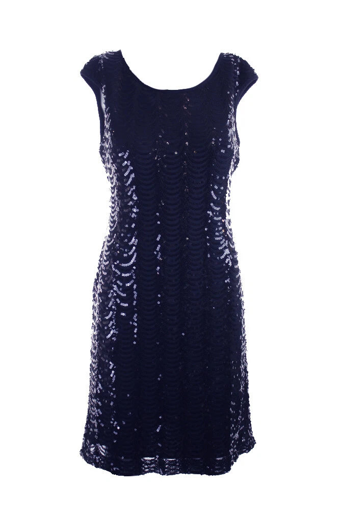 Connected Apparel Navy Sheath Dress 8 888815222080 | eBay