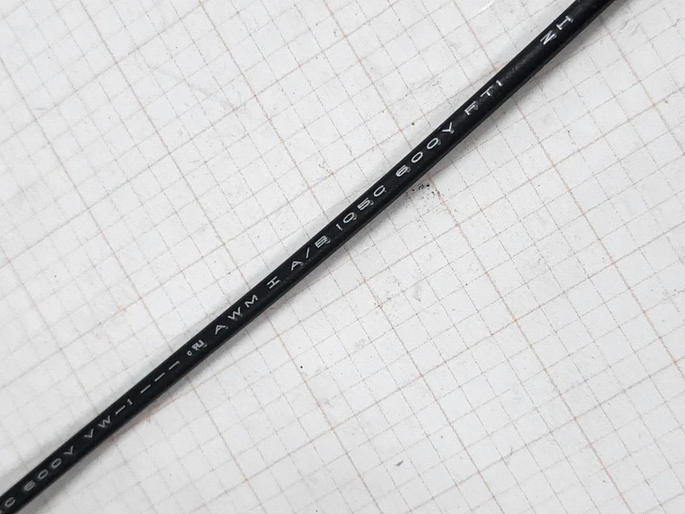 Cable de conexión de cobre estañado Hueson #12awg Enviro-Wire mPPE 600 V negro/25 pies Foto 3 de 4