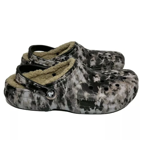 Crocs Shoes Men’s 7 / Womens 9 Classic Lined Tie Dyed Bleach Dye Clog Slides